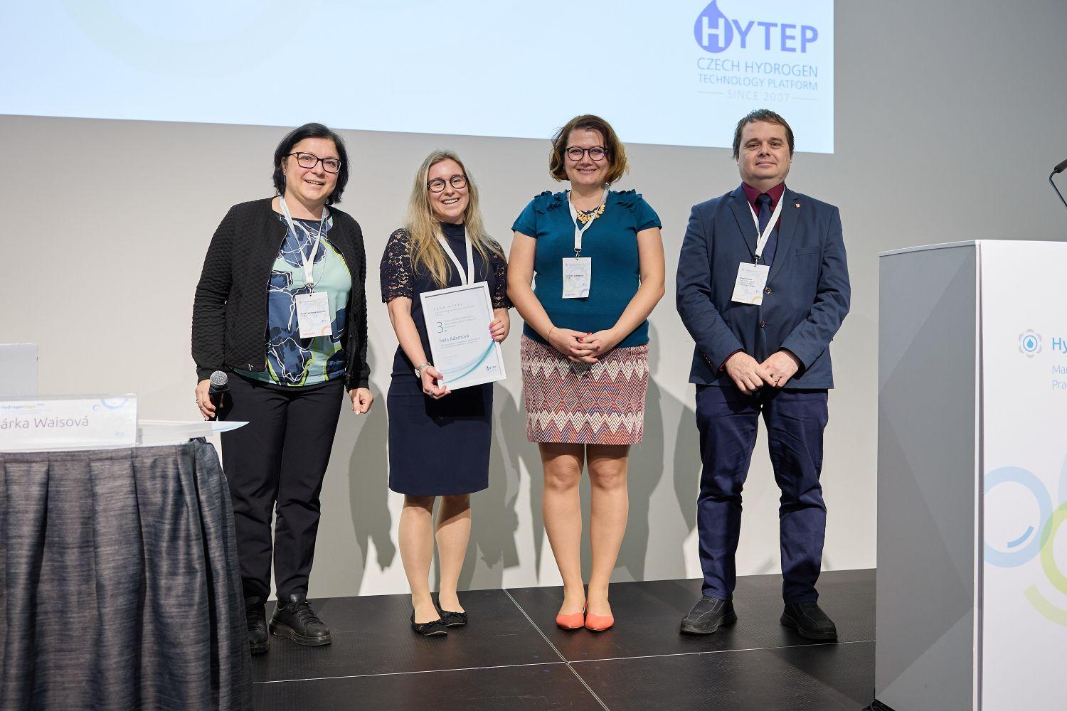 Cena HYTEP udělená na konferenci HydrogenDays 2024